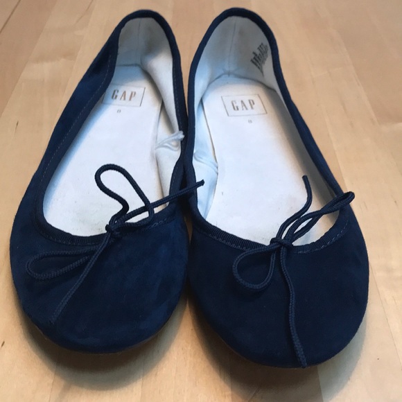 navy flats size 8